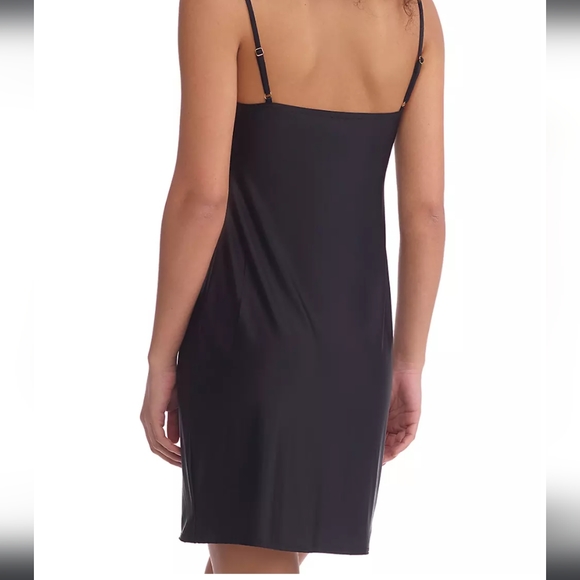 Commando black luxe satin mini Cami slip sz.L NWT - Picture 2 of 8